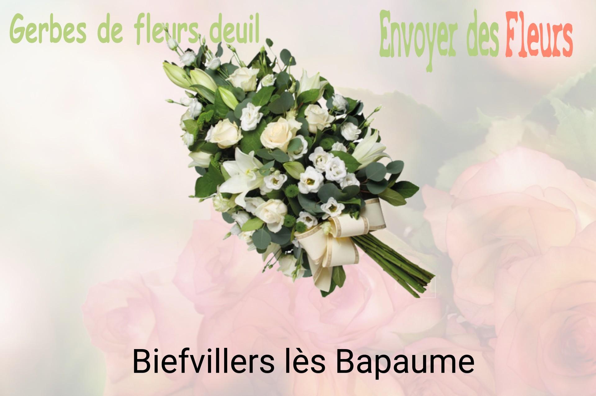 Gerbe de fleurs de deuil livrée à Biefvillers-lès-Bapaume